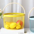 thumbnail image 4 of AMLESO Multifunctional Metal Wire Mesh Basket Anti Corrosion for Cabinet Entryway Decor Yellow, 4 of 8