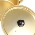thumbnail image 2 of BOKYAN 16cm Korean Ramen Noodle Pot, Traditional Yellow Aluminum Stockpot for Instant Noodles, Lightweight Soup Pot with Double Handles (6.3 inches / 16 cm), 2 of 9