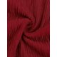 thumbnail image 5 of Camiseta de cuello redondo INSPIRE CHIC para mujer, blusa básica casual de manga media fruncida, M Rojo Oscuro, 5 of 6