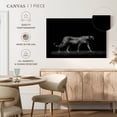 thumbnail image 5 of Elephant Stock Wild Cat Monochrome Wall Art - Horizontal Canvas Wall Art - Living Room Wall Decor - Animal Canvas - Black And Gray Decor - 45" x 30", 5 of 8