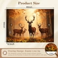 thumbnail image 3 of Wallpaper Majestic Red Deer Stags Standing Golden Autumn Forest Peel and Stick Wall Murals 69"H x 96"W Removable PVC Wall Paper Self-Adhesive Wall Paintings Art Decor for Bedroom Living Room, 3 of 7