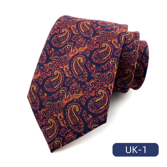 Understated Elegance Men's Classic Tie Single Pack, Crafted from a Durable Silk Polyester Blend with a Subtle Yet Detailed Woven Jacquard Stripe Pattern for Professionals