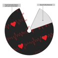 thumbnail image 4 of Kll 30" Christmas Tree Skirt Cardiogram And Heart Xmas Tree Skirts Mat For New Year Xmas Holiday Party Indoor Outdoor Home Decoration, 4 of 9