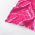 thumbnail image 3 of Whale Flotilla Flannel Fleece Queen Size 90x90 Inch Bed Blanket, Soft Velvet Lightweight Bedspread Plush Fluffy Coverlet Chevron Design Decorative Blanket for All Season, Hot Pink, 3 of 9