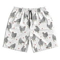 thumbnail image 3 of Uemuo Funny Chicken Pattern Men's Swim Trunks Hawaiian Beach Bathing Suit Swimsuits Beach Quick-Dry Shorts with Pockets-XX-Large, 3 of 9