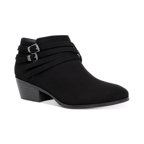 Style Co Willow Booties Black Micro 9W