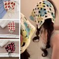 thumbnail image 2 of Wmool Handmade Crochet Head Scarf Women's Solid-Color Sweet Triangle Scarf French, 2 of 8