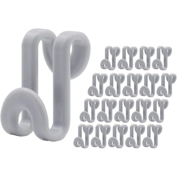 30Pcs Clothes Hanger Connector Hooks, Mini Hanger Hooks for Velvet Hangers, Wooden Hangers, Heavy Duty Space Saving for Closet