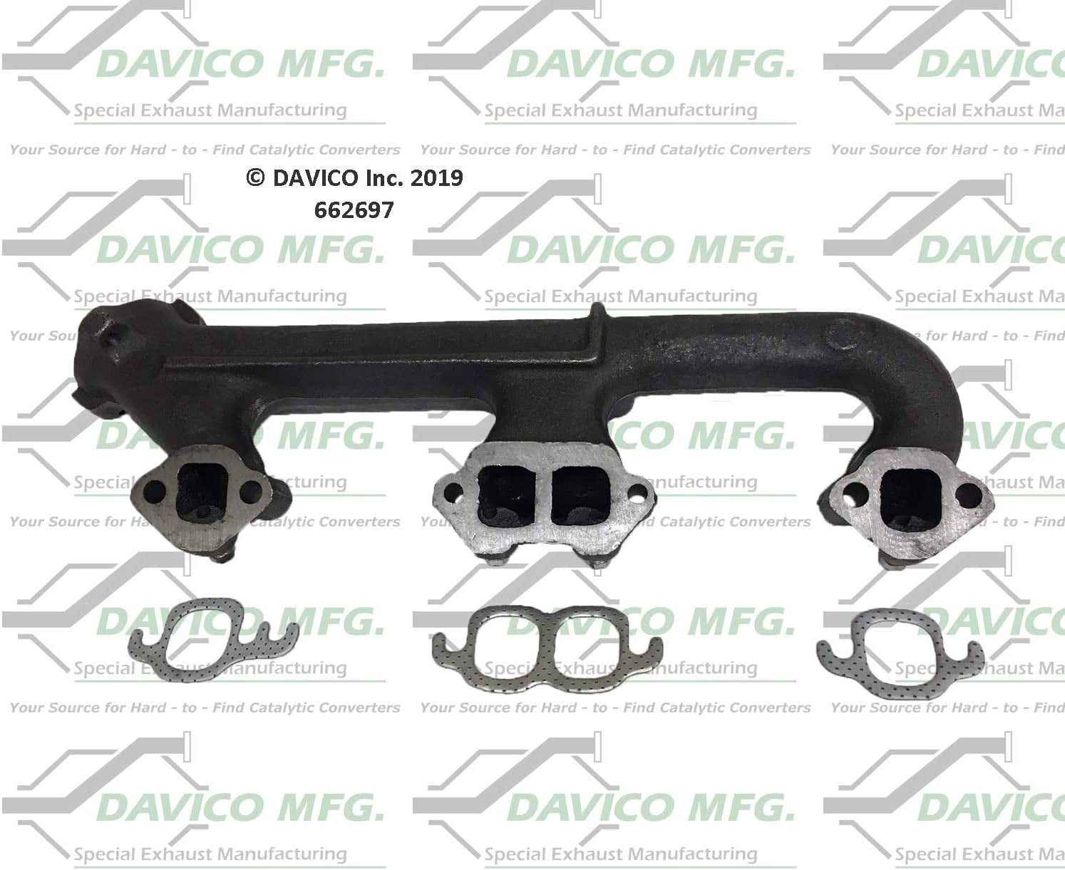 Davico Mfg 662697 Stand alone Exact-Fit exhaust manifold