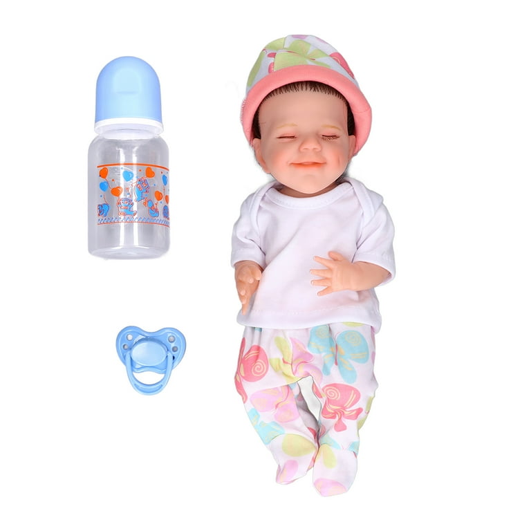 Baby Doll 12 Inch Silicone Infant Boy Doll with Clothes Feeding