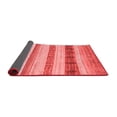 thumbnail image 2 of Ahgly Company Indoor Round Abstract Red Contemporary Area Rugs, 4' Round, 2 of 4