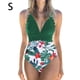 thumbnail image 3 of Soidarity Traje de baño de mujer Traje de baño de moda Traje de baño de moda Verde + Flor blanca S Deportes acuáticos Flor verde + blanca S Soidarity OD021064-01, 3 of 6