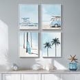 thumbnail image 1 of Lienzo para decoración mural Cuspin Coastal Beach, 4 piezas, 28 x 36 cm, 1 of 8