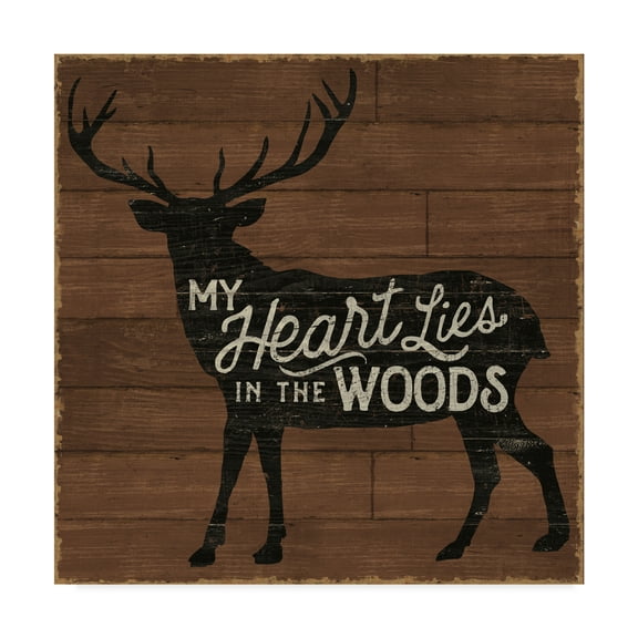 Trademark Fine Art 'Lake Lodge II on Walnut' Canvas Art by Sue Schlabach