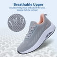 thumbnail image 6 of JOYFON Arch Support Womens Walking Shoes Orthotic Athletic Sneakers for Plantar Fasciitis Foot Pain Relief Tennis Shoes GreyPink Size 11, 6 of 6