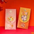 thumbnail image 4 of Zhuge 4Pcs Chinese Red Envelopes Lucky Money Envelopes New Year Great Forture-Pink, 4 of 5