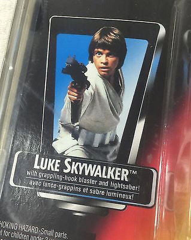 Star Wars Power of The Force (1995) Luke Skywalker Grappling Hook Red Card  Figure 