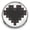 Black, variant on Snap Jewelry 18MM Brown Pixel Heart Ginger Charm Button for Interchangeable Accessories