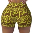 thumbnail image 2 of Fuzoiu Countryside Pumpkin Tractor Print Women's Workout Shorts,Workout Biker Shorts Women,Exercise Fitness Shorts,Scrunch Short, Athletic Shorts for Gym Yoga Running Sport Active-Medium, 2 of 8