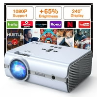 Deals on TOPVISION Projector 7500 Lux Mini Projector w/100-inch Screen
