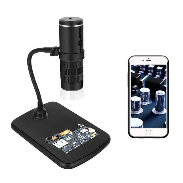 Microscopio De Transmisión Wifi Inalámbrico Digital 50X-1000X Microscopio De Lente De Iluminación Led Recargable Monstrate TO005280-00