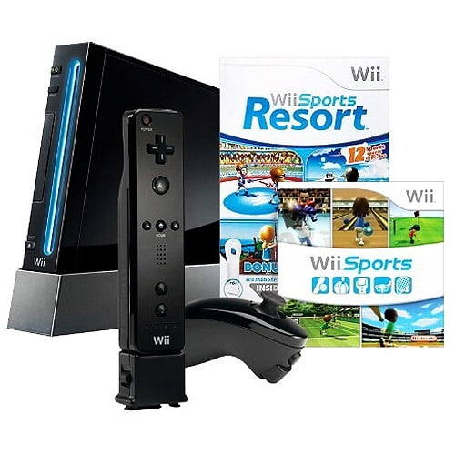 Nintendo Wii - Limited Edition Sports Resort Pak - game console - black ...