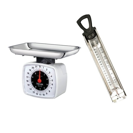 Taylor 3880 Kitchen & Food Scale, 22 lbs & 5983N Candy/Jelly Deep Fry
