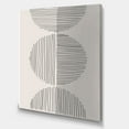 thumbnail image 1 of Designart - Minimal Geometric Lines And Circle VII - Modern Canvas Wall Art Print, 1 of 2