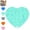Cyan, variant on Bisitoy Slow Feeder Dog Bowls, Heart Shape Silicone Suction Lick Mat for Pet Slow Eating