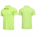thumbnail image 2 of Men's Polo Shirts Buttons Casual Work T Shirts Quick Dry Short Sleeve Golf Shirt Outdoor Performance, XL, 2 of 8