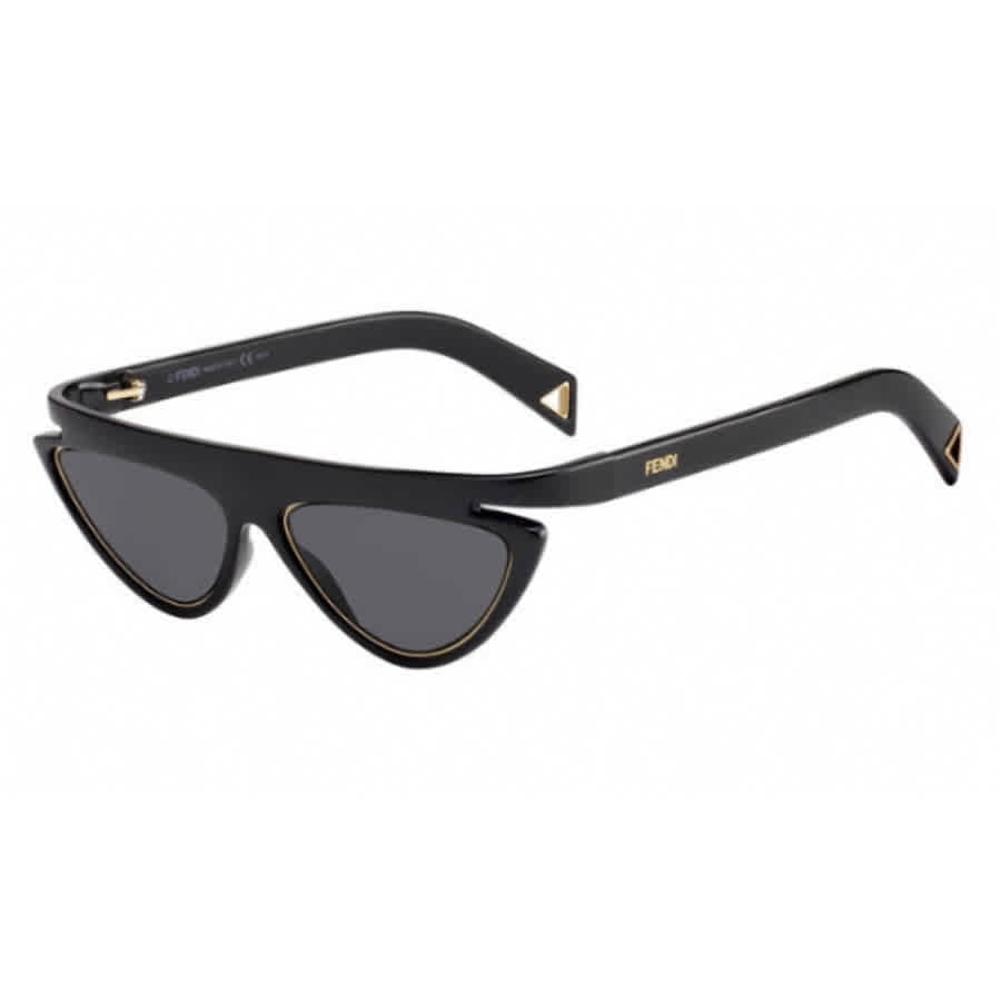 Fendi Grey Cat Eye Ladies Sunglasses FF 0383/S 807 55 Fendi Grey Cat Eye Ladies Sunglasses FF 0383/S 807 55