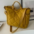 thumbnail image 6 of Women Fluffy Crossbody Bag Large Capacity Soft Winter ShopperTote Bag (Yellow), 6 of 10