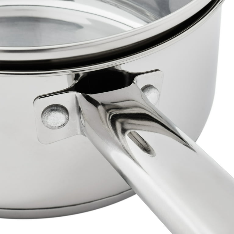  ROYDX Stainless Steel Sauce Pan with Lid, 1 Quart