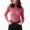 Pink, variant on Vivianyo HD Women's Fitted Turtleneck Rib Knit Pullover Sweater, Fall Winter Slim Stretch Long Sleeve Top for Women Office Layering Daily Wear, Free Size
