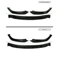 thumbnail image 3 of FITS 2017-2020 BMW G30 5 SERIES M SPORT GLOSSY BLACK SP STYLE FRONT BUMPER LIP KIT, 3 of 4