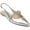 Silver, variant on Jewel Badgley Mischka Bambi Pointed Toe Sling Back