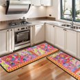 thumbnail image 3 of Kitchen Rugs Sets Of 2,Pioneer Flower Floral Print Pattern Anti Fatigue Kitchen Mat Rugs Non Slip Washable,Decorative Kitchen Floor Mats for Kitchen,Sink,Laundry,17"x47"+17"x47", 3 of 5