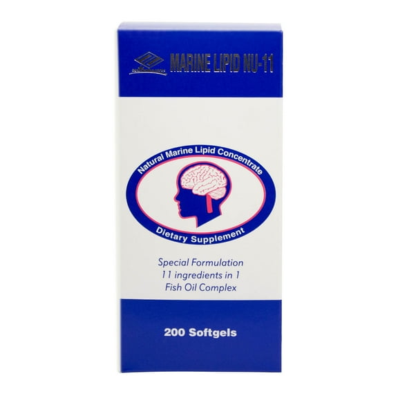 NuHealth Marine Lipid Nu-11, Fish Oil 10-in-1 500mg 200 Softgels