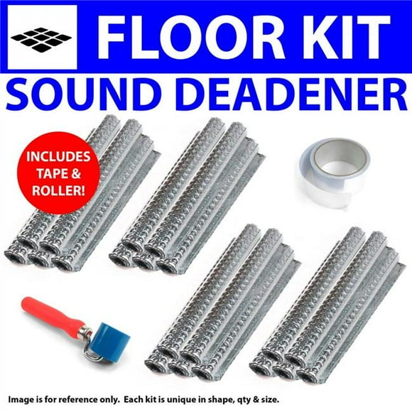 Heat & Sound Deadener for 2005-2013 Chevy Corvette Floor Kit with Tape & Roller