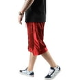 thumbnail image 2 of Hat and Beyond Men's Athletic Sportswear Basketball Heavy Mesh Shorts, 2 of 7