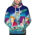 thumbnail image 6 of Futurama Trendy Cartoon Men'S Fleece Hooded Hoodie, hoodies for women men with pockets,Fall Fashion 2025 Pullover Sweaters Winter Clothes, 6 of 9