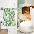 thumbnail image 7 of Yayeee 2 Pack Hand Towels for Bathroom 100% Cotton 16" x 28" Soft Absorbent Kitchen Towel, Green Dot Triangles Pattern, 7 of 7