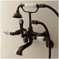 thumbnail image 7 of Kingston Brass Wall-Mount Clawfoot Tub Faucets With Polished Chrome AE54T1, 7 of 7