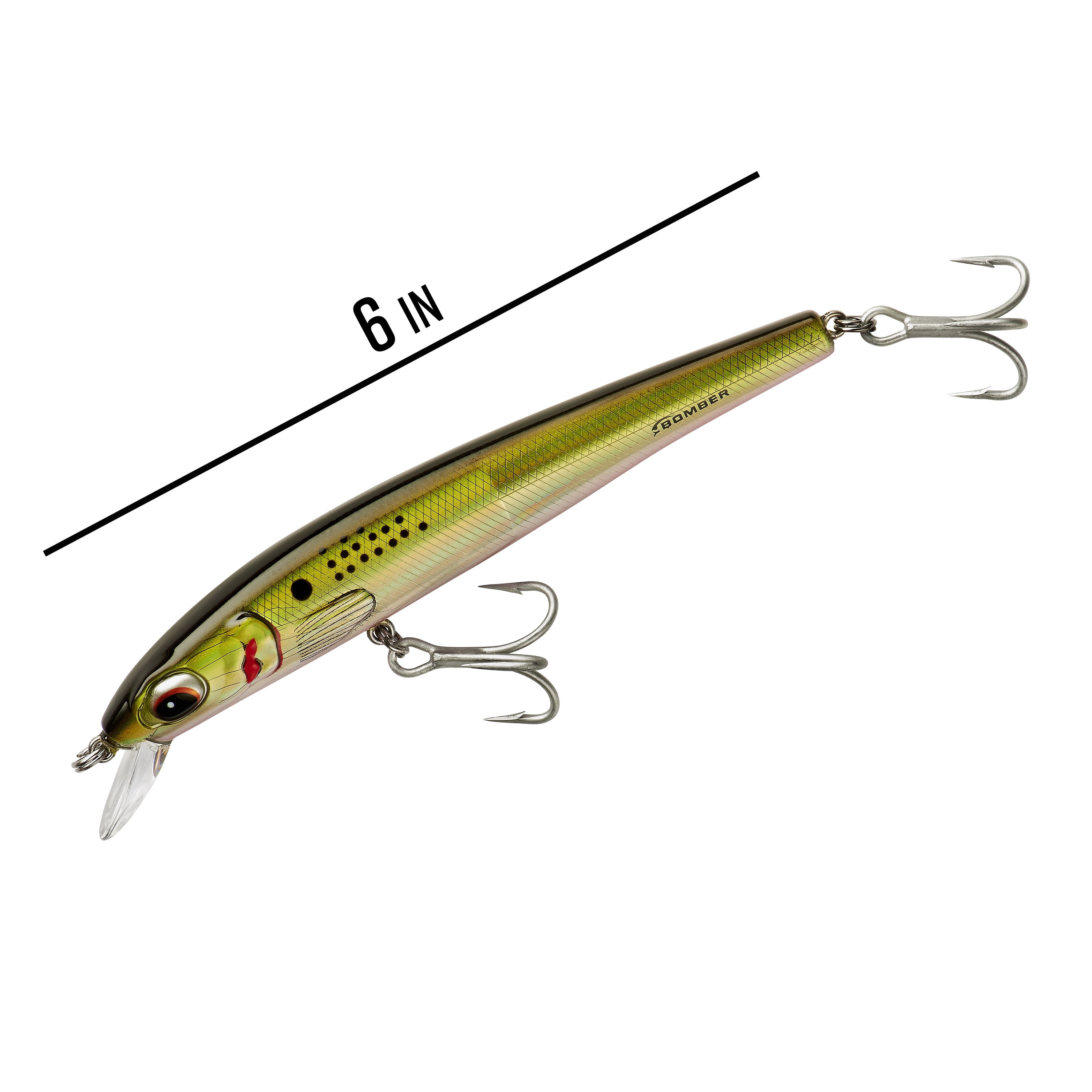 Bomber Long Shot Minnow Crankbait 6" Menhaden 1 3/16 oz.