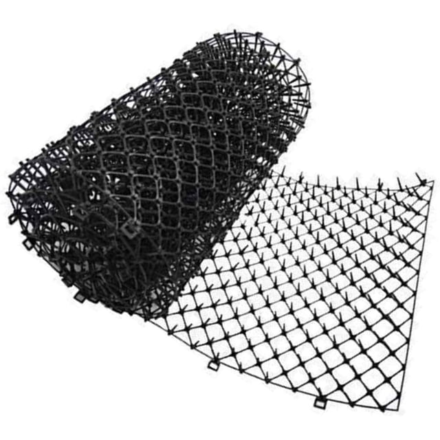 1 rollo de protección antigatos con puntas de plástico humanas para proteger plantas y flores, 200 x 28 cm.