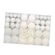 thumbnail image 5 of Paquete de 100 bolas navideñas blancas irrompibles, adornos para árbol reutilizables para bodas. blanco, 5 of 9