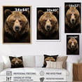 thumbnail image 4 of Designart "Majestic Bear s Self-Portrait II" Animals Floater Framed Canvas Print, 4 of 7