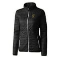 thumbnail image 2 of Women's Cutter & Buck Black Grambling Tigers Vault Rainier PrimaLoft Eco Insulated Full-Zip Puffer Jacket, 2 of 3