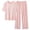 Pink, variant on TEAJOPSUU Lounge Sets for Women Cotton Blend Pjs Set Short Sleeve Tops and Long Pants Soft Comfy Pajamas 2 Piece Outfits M-2X Blue