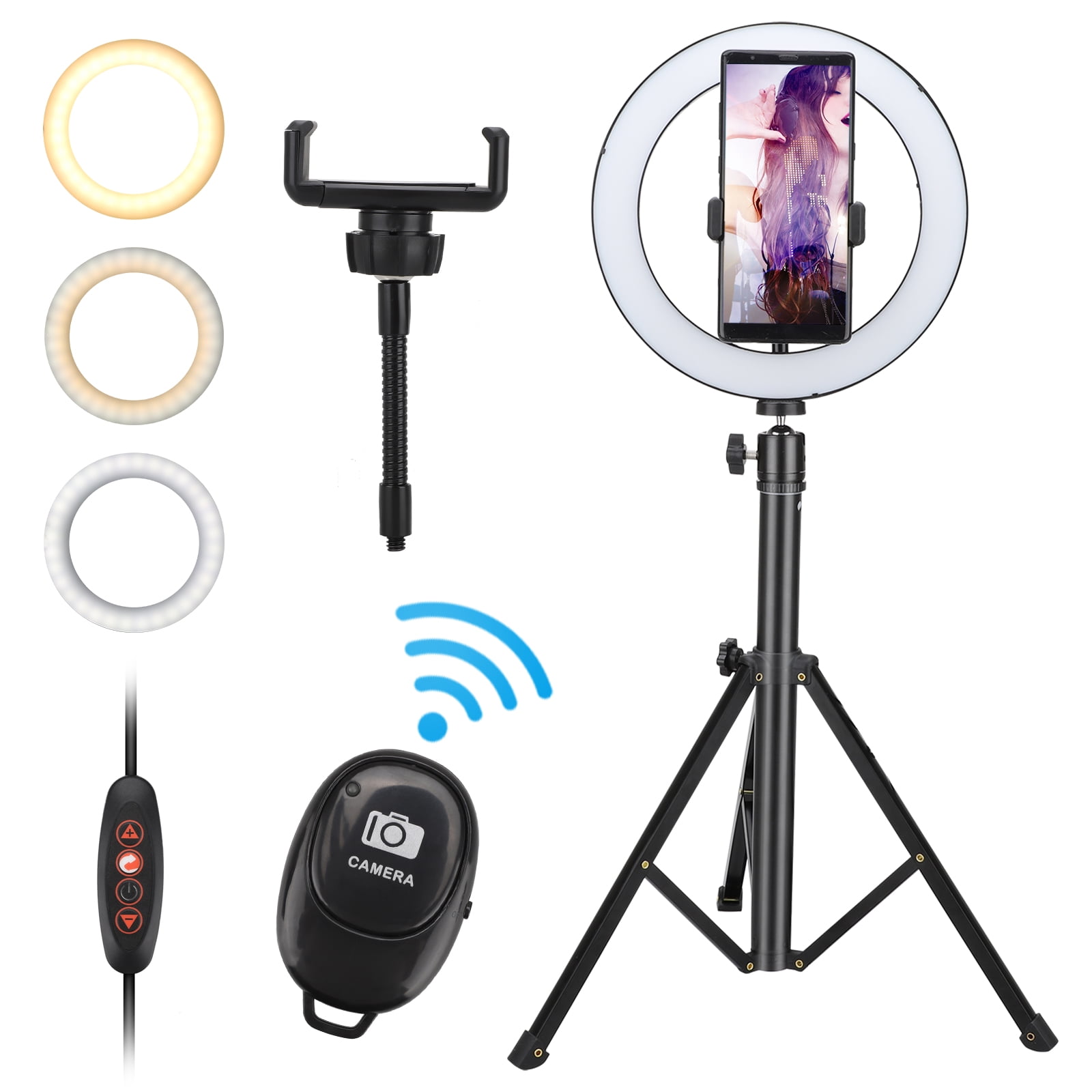 ring light with stand for camera